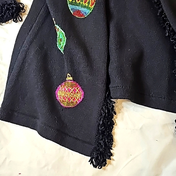 EUC: CHRISTMAS Sweater Storybook Knits Size M 3/4 length - Picture 5 of 7